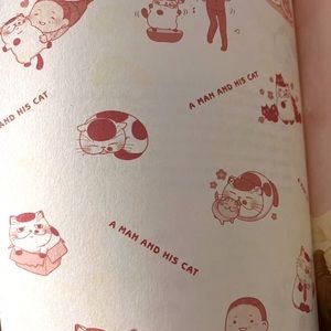 MANGA BOOK ABOUT A MAN😊❤️ AND A CAT.🥺❤️ About a long man and a cute fat cat